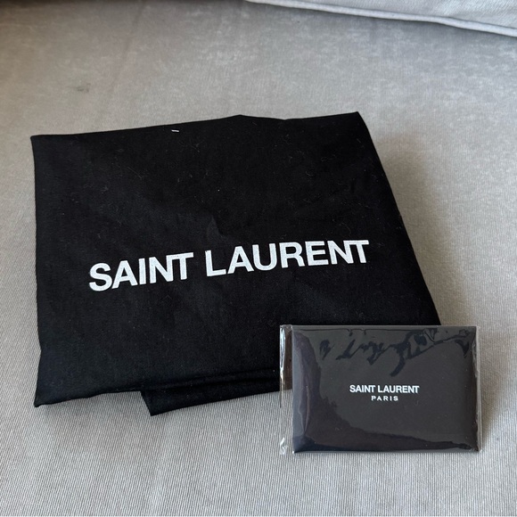 YSL Quilted Wool Jersey LouLou Puffer Medium Black - Picture 9 of 9